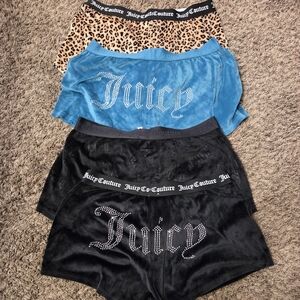 Juicy Couture Underwear Set - Blue, Leopard, Black